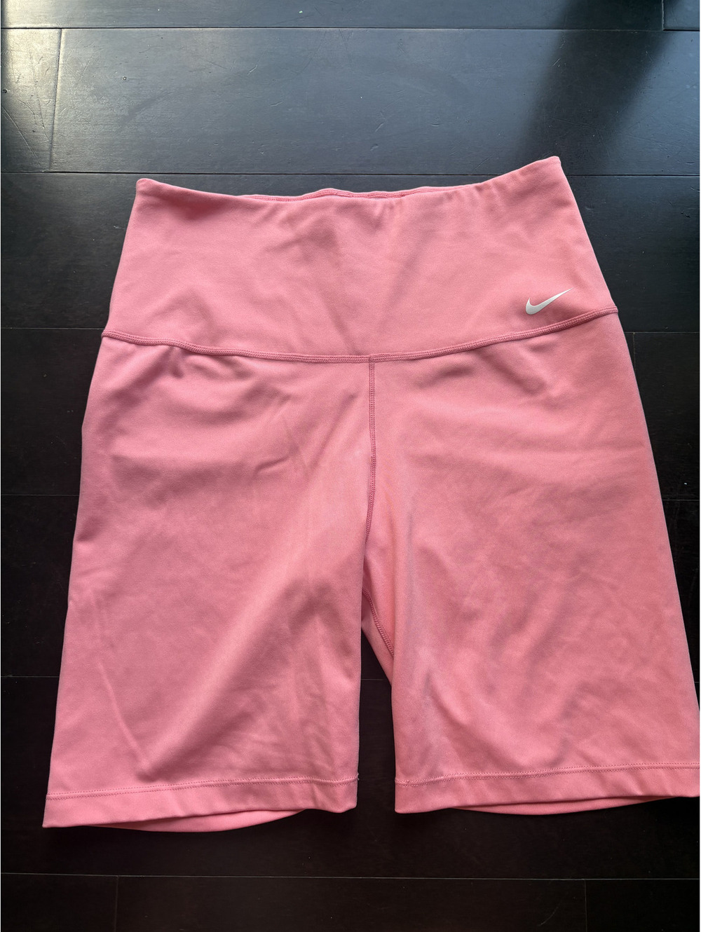Nike pink high-waisted biker shorts Size M